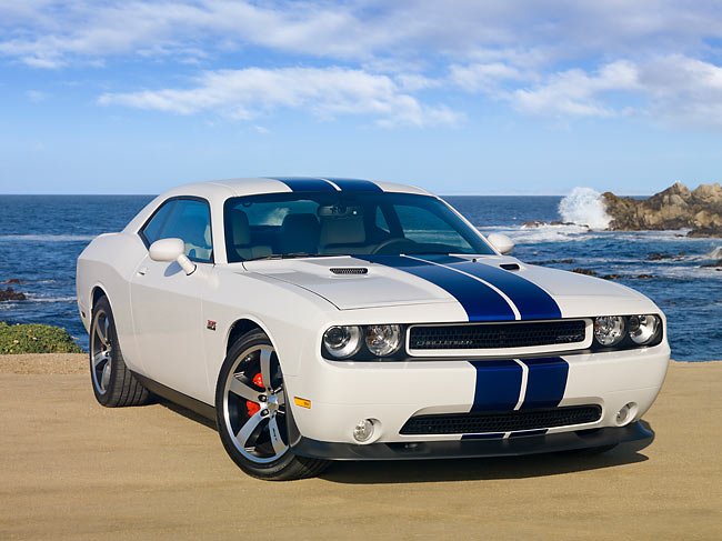 The White Dodge Challenger's Looks